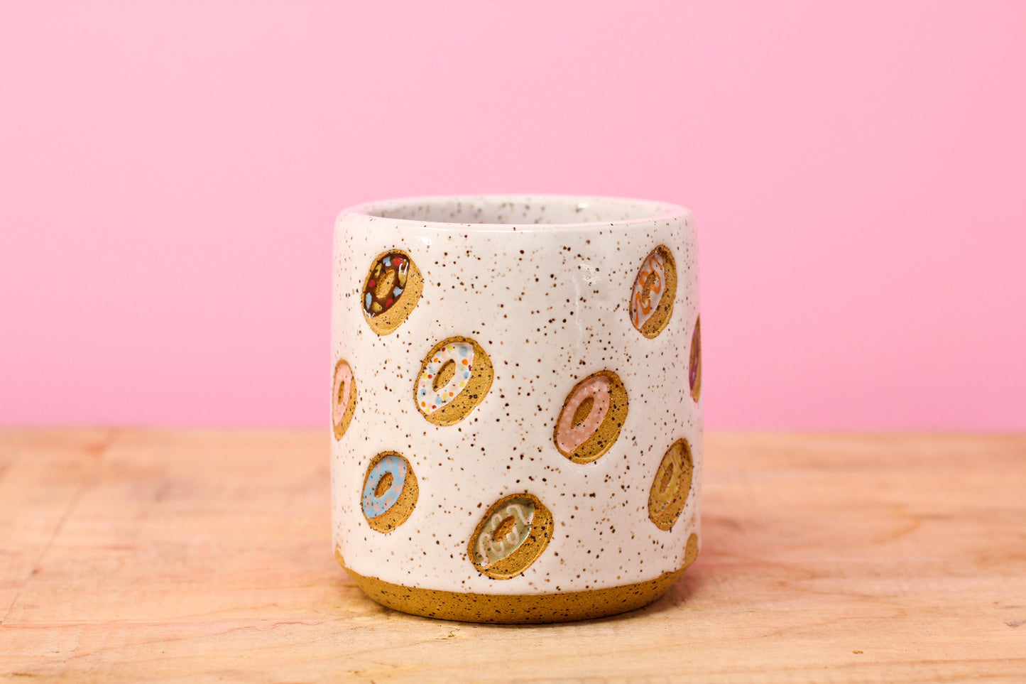 Donut Tumbler Speckled #33- (9.5 oz.)