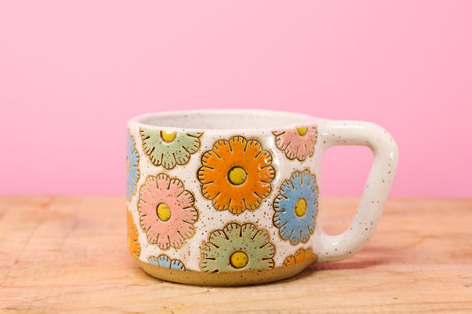 Sugar Cookie Flower Mug #82- (11 oz.)