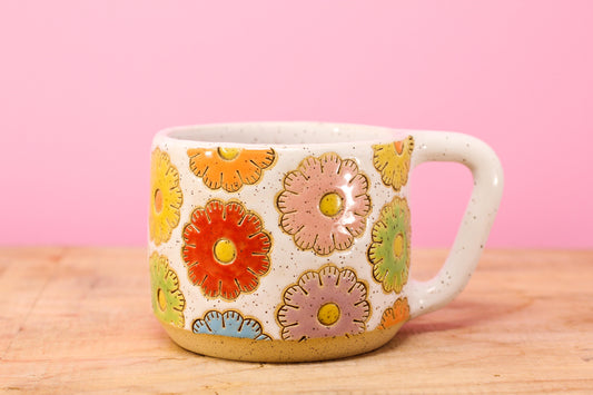 Sugar Cookie Flower Mug #84- (14.5 oz.)