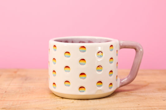 Rainbow Basker Mug #95- (12 oz.)