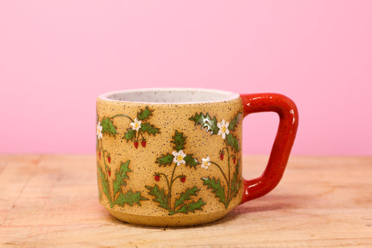 Wildflower Strawberry MINI Mug -Red #106- (10 oz.)