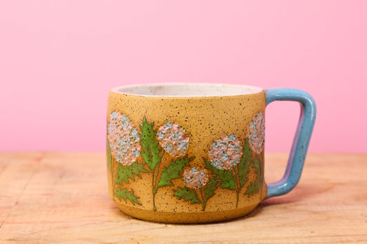 Wildflower Hydrangea Mug #123- (12.5 oz.)