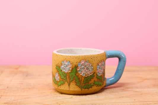 Wildflower Hydrangea MINI Mug #124- (5 oz.)