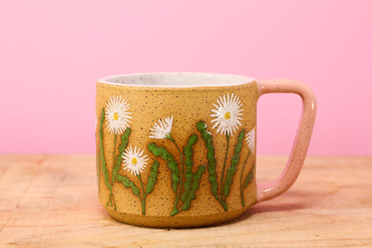 Wildflower Daisy Mug #127- (14.5 oz.)