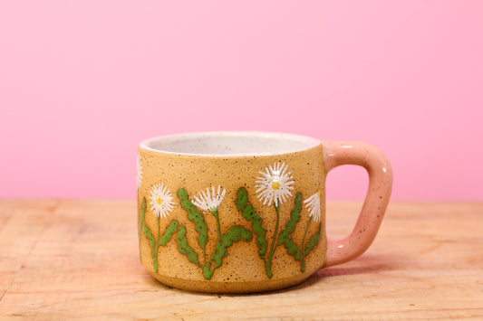 Wildflower Daisy MINI Mug #128- (8.5 oz.)