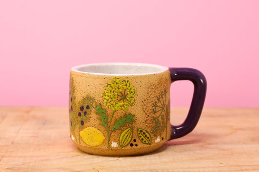 Wildflower Ginny Botanical MINI Mug #133- (9.5 oz.)