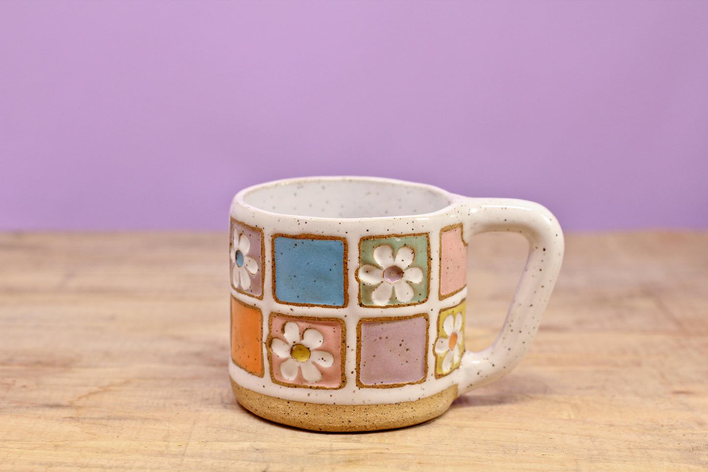 Flower Block MINI Mug #9- (6 oz.)