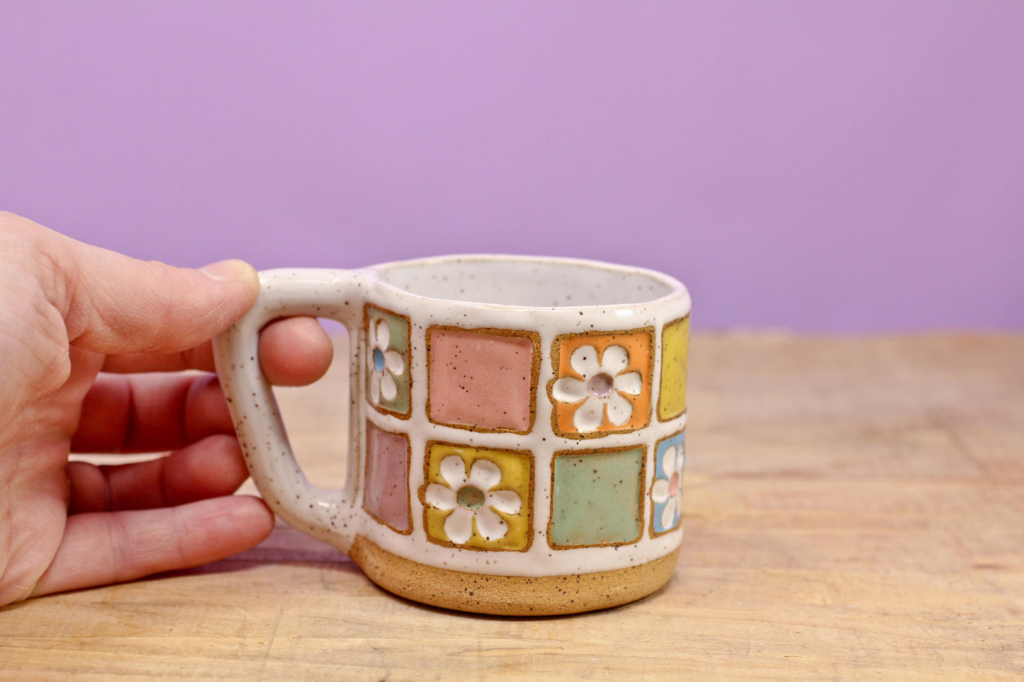 Flower Block MINI Mug #9- (6 oz.)