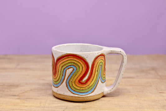 Ribbon Rainbow MINI Mug #20- (5.5 oz.)