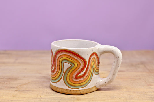 Ribbon Rainbow MINI Mug #21- (6 oz.)