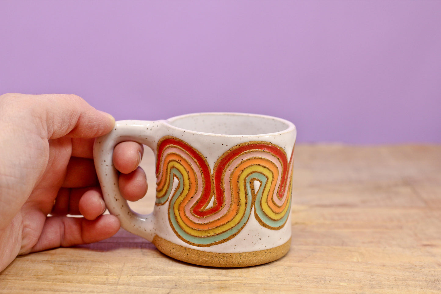 Ribbon Rainbow MINI Mug #21- (6 oz.)