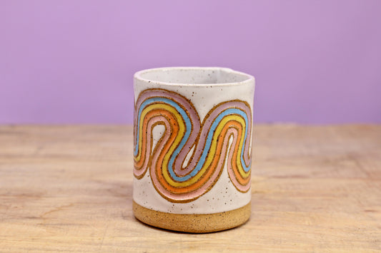 Ribbon Rainbow Tumbler #23- (8 oz.)