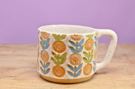 Flower Chain Mug #29- (13 oz.)