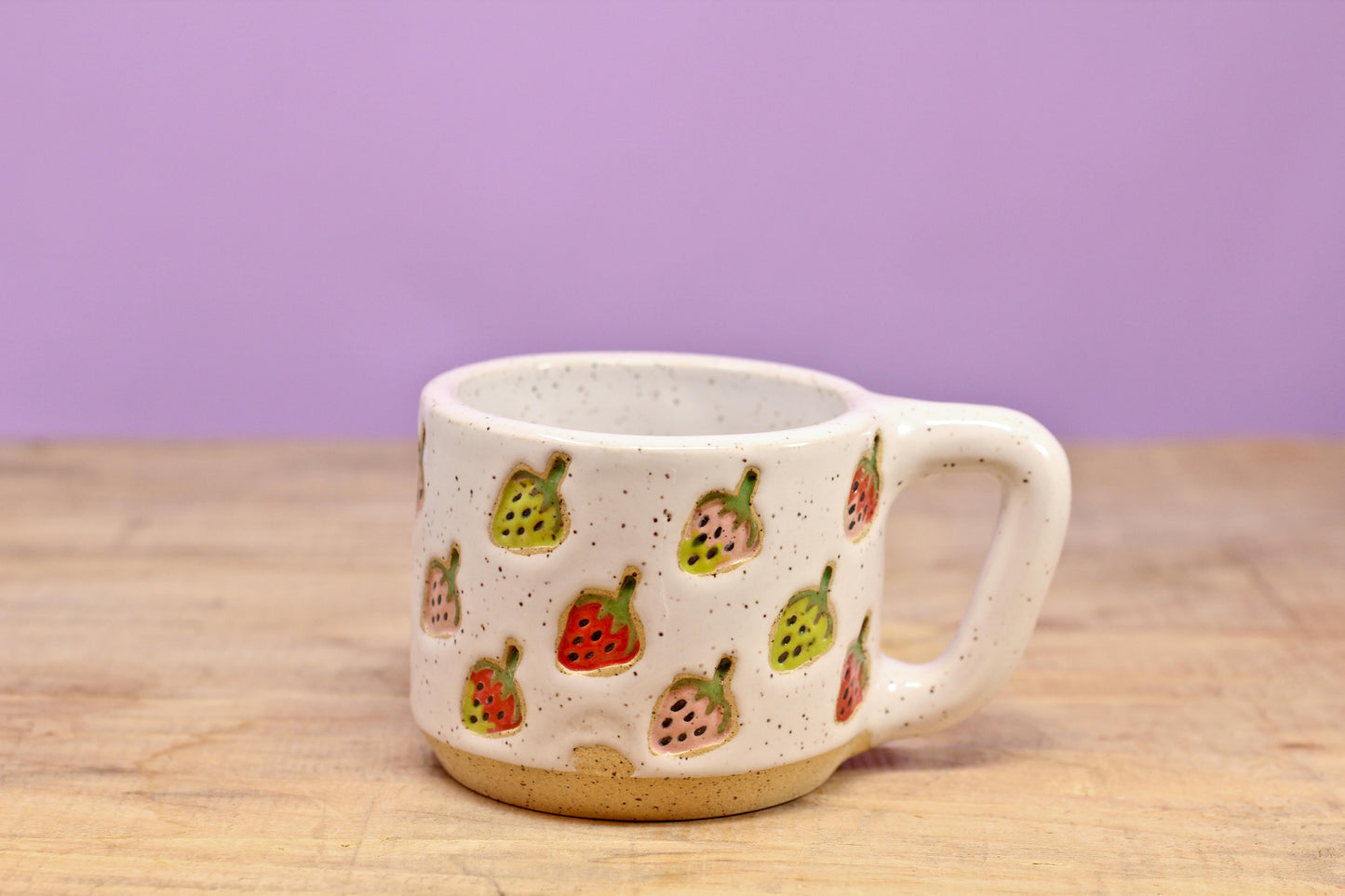 Strawberry Stamped MINI Mug #58- (6 oz.)