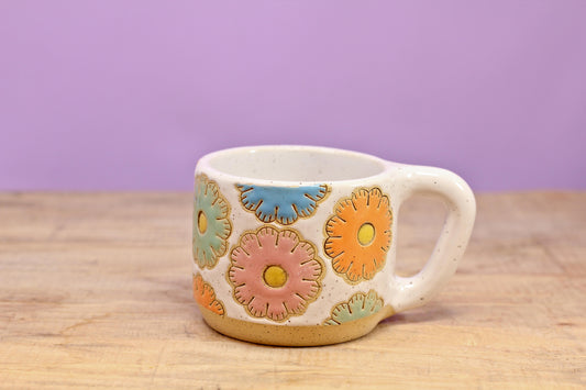 Sugar Cookie Flower MINI Mug #84- (6.5 oz.)