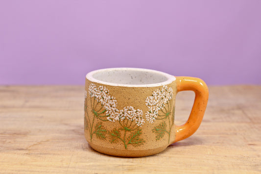 Wildflower Queen Anne's Lace MINI Mug #119- (6.5 oz.)