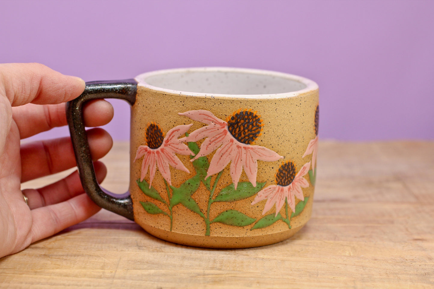 Wildflower Echinacea Mug #120- (15.5 oz.)