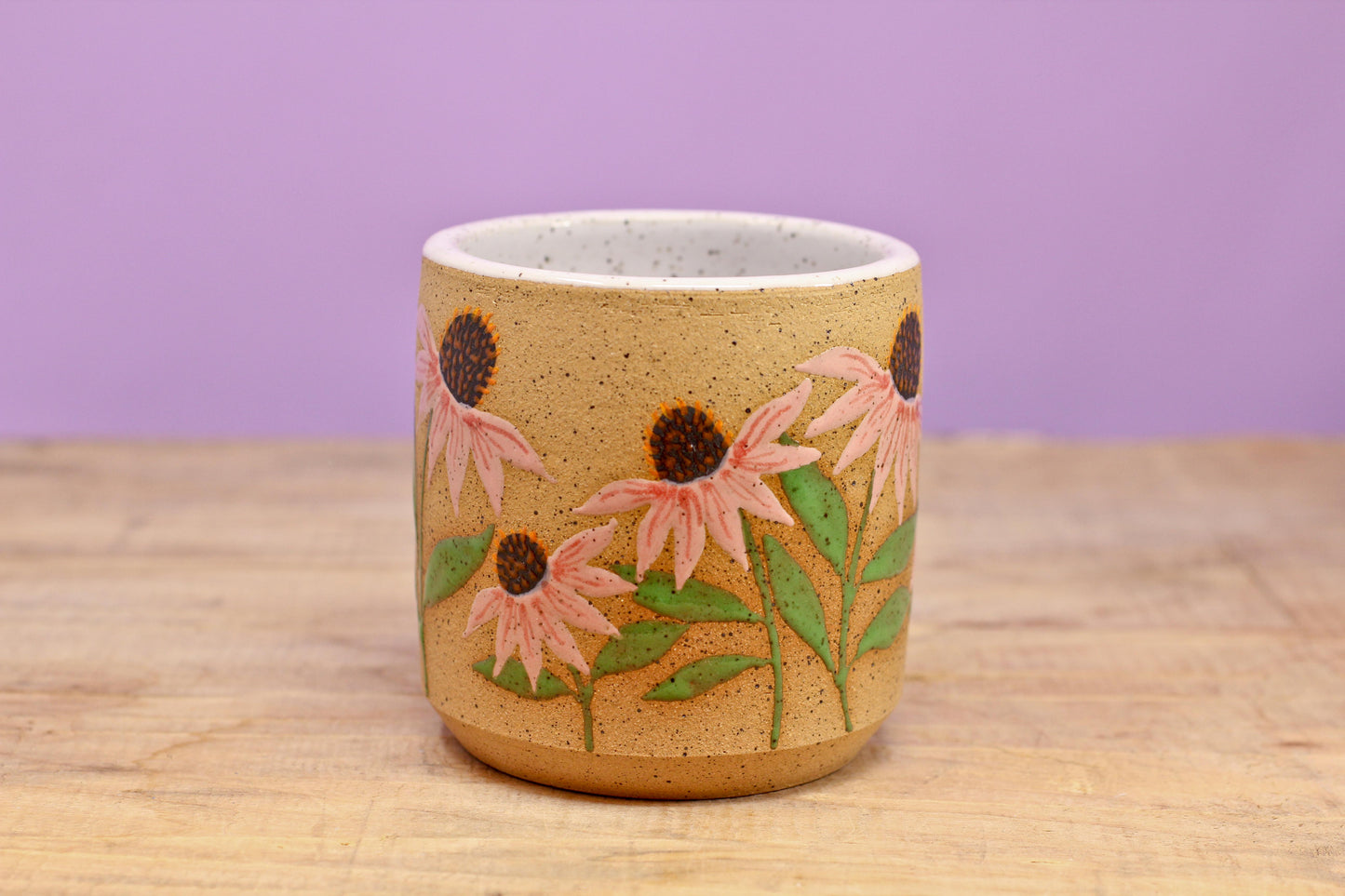 Wildflower Echinacea Tumbler #122- (10.5 oz.)