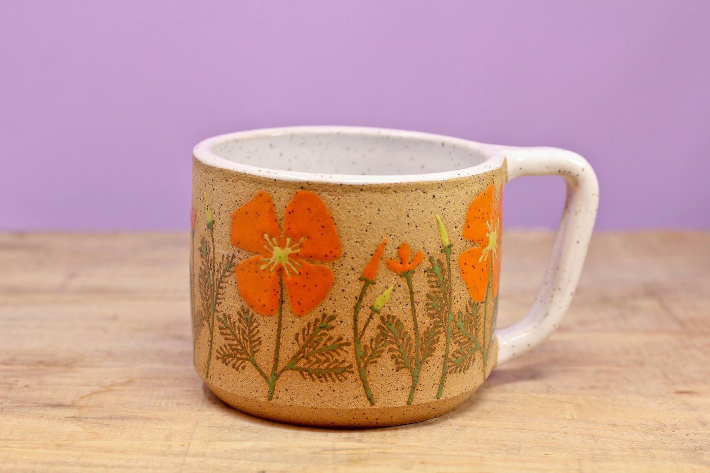 Wildflower California Poppy Mug #126- (13.5 oz.)