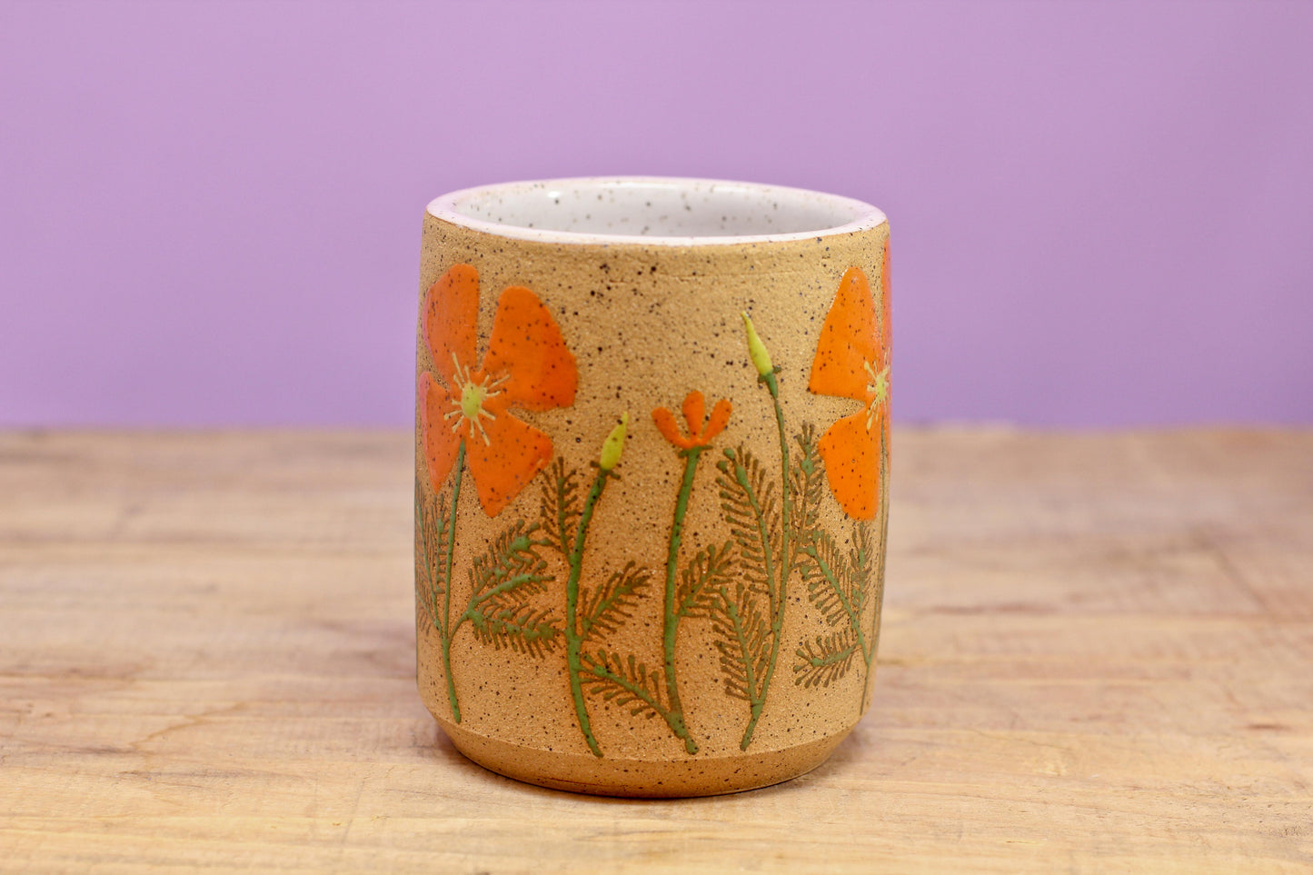 Wildflower California Poppy Tumbler #118- (10.5 oz.)