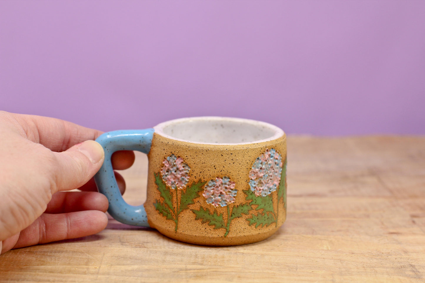 Wildflower Hydrangea MINI Mug #138- (5 oz.)