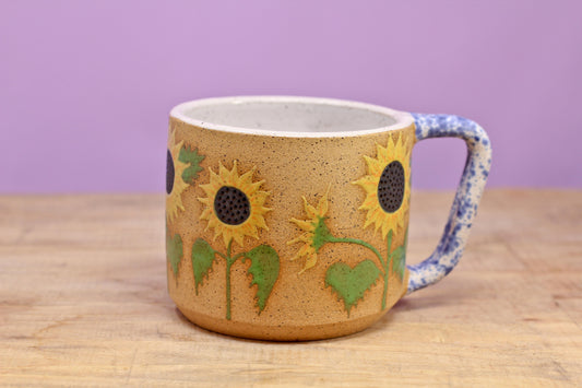 Wildflower Sunflower Mug #145- (14 oz.)