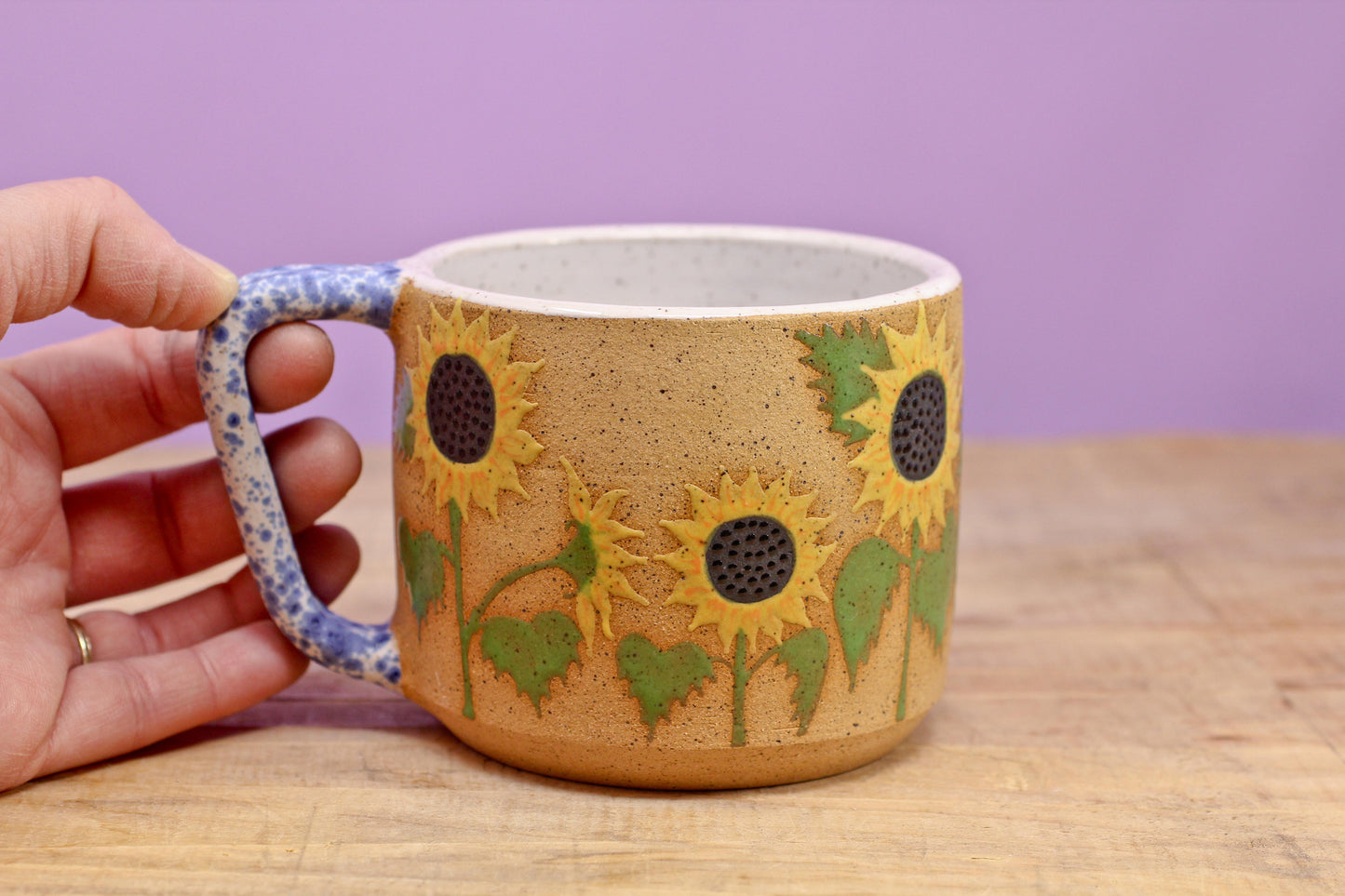 Wildflower Sunflower Mug #145- (14 oz.)