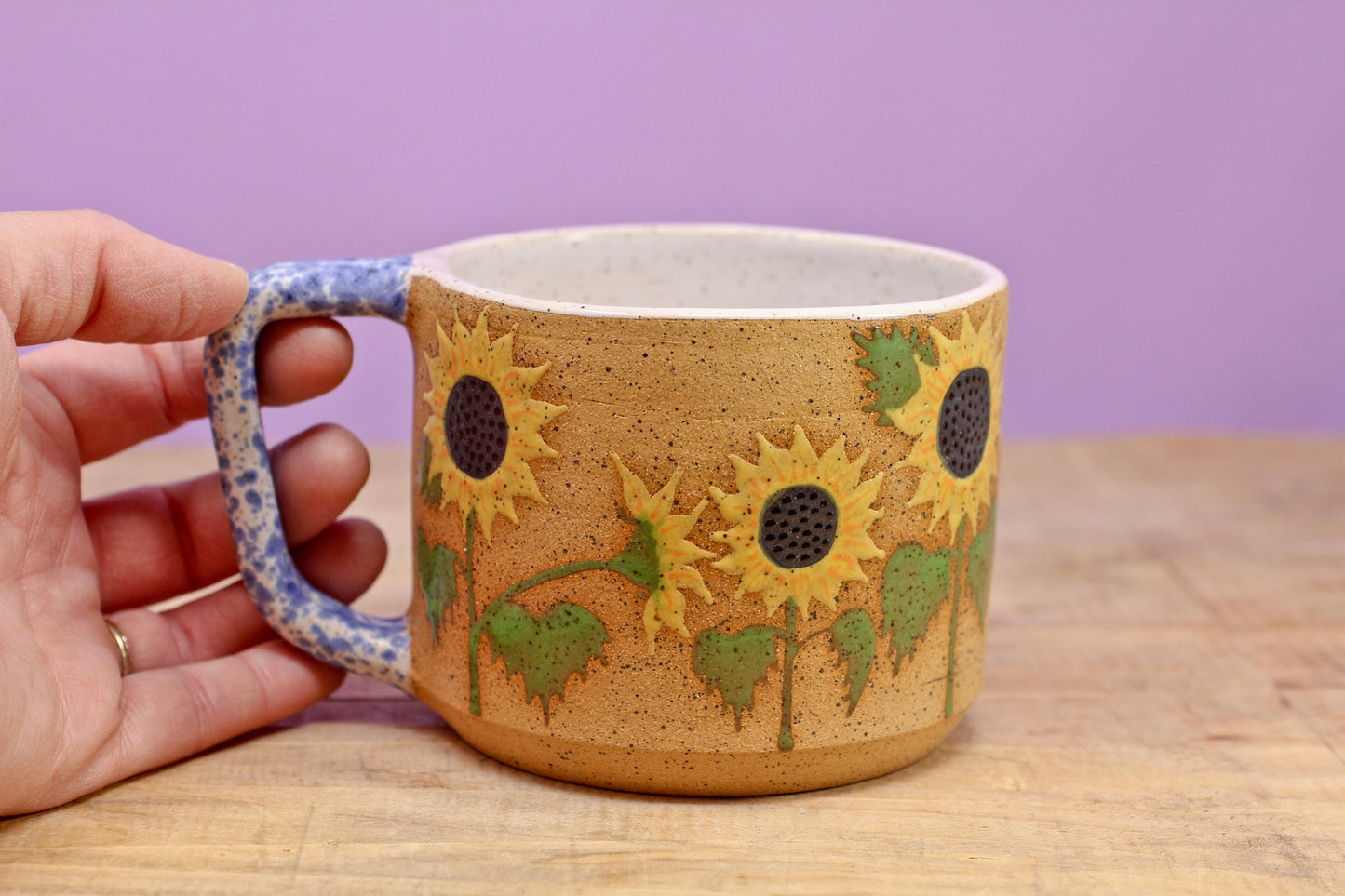 Wildflower Sunflower Mug #146- (15 oz.)