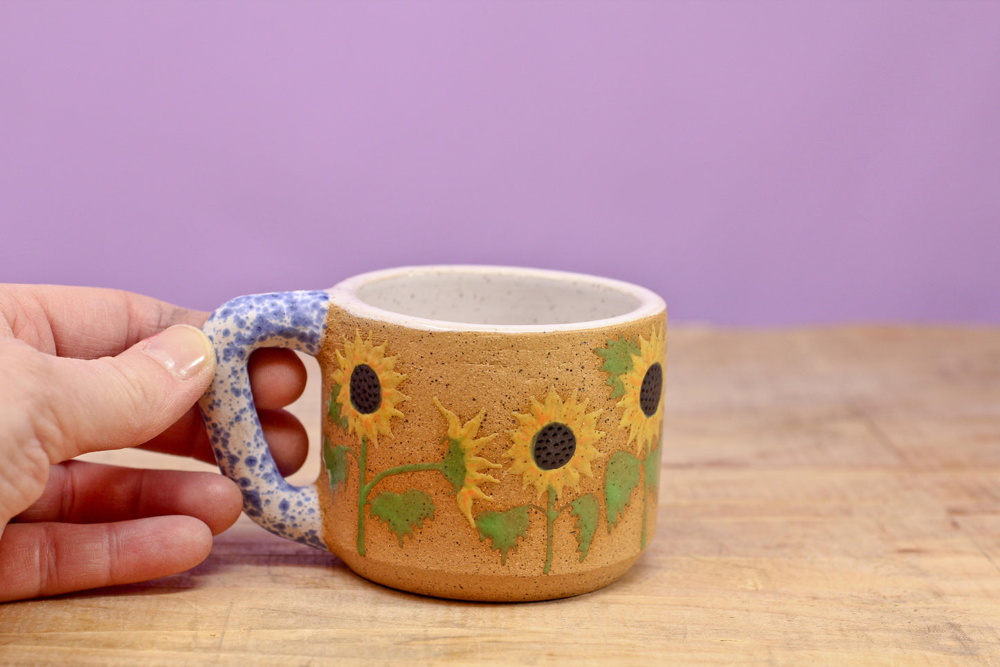 Wildflower Sunflower MINI Mug #149- (6 oz.)