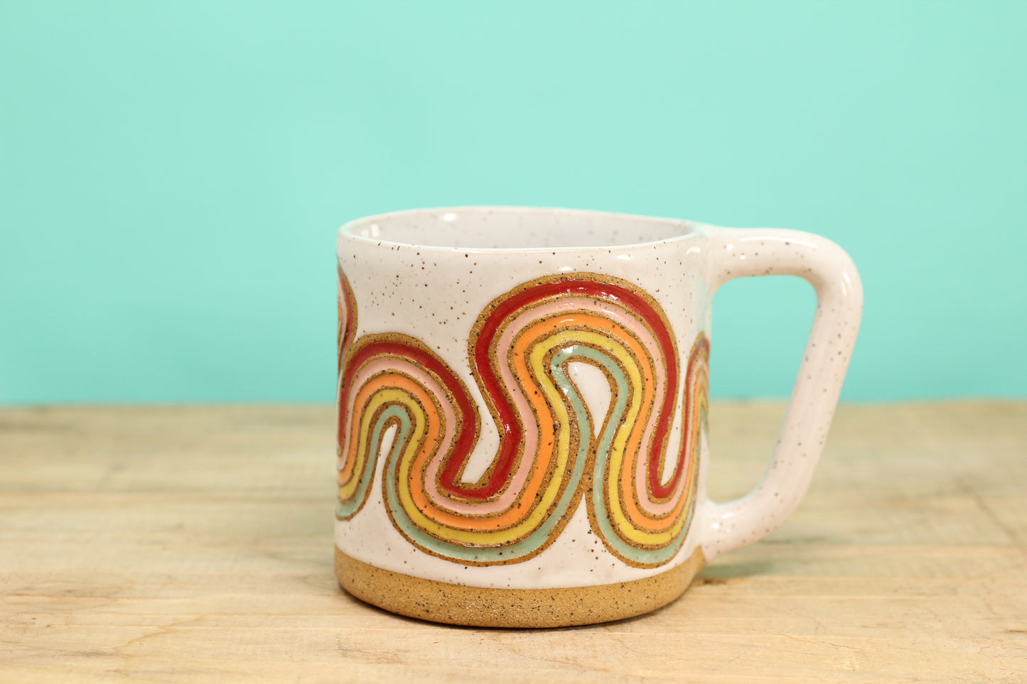 Ribbon Rainbow Mug #171- (12.5 oz.)