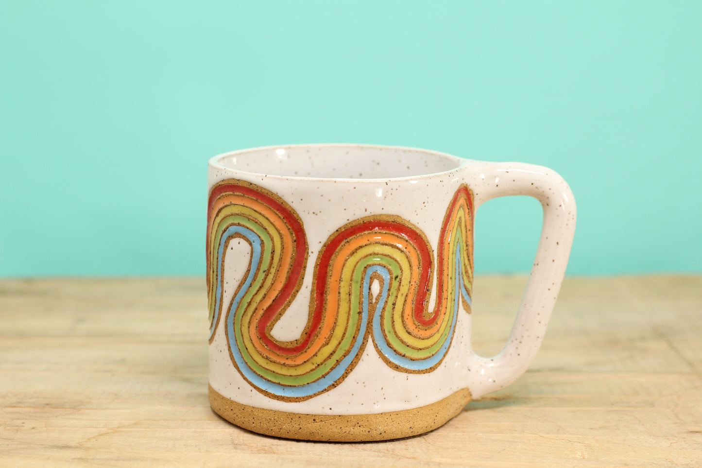 Ribbon Rainbow Mug #172- (12.5 oz.)