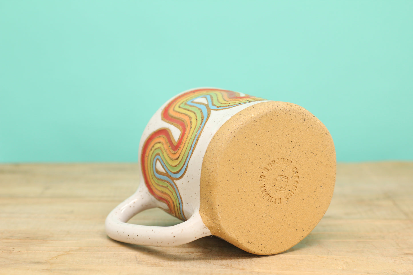 Ribbon Rainbow Mug #172- (12.5 oz.)