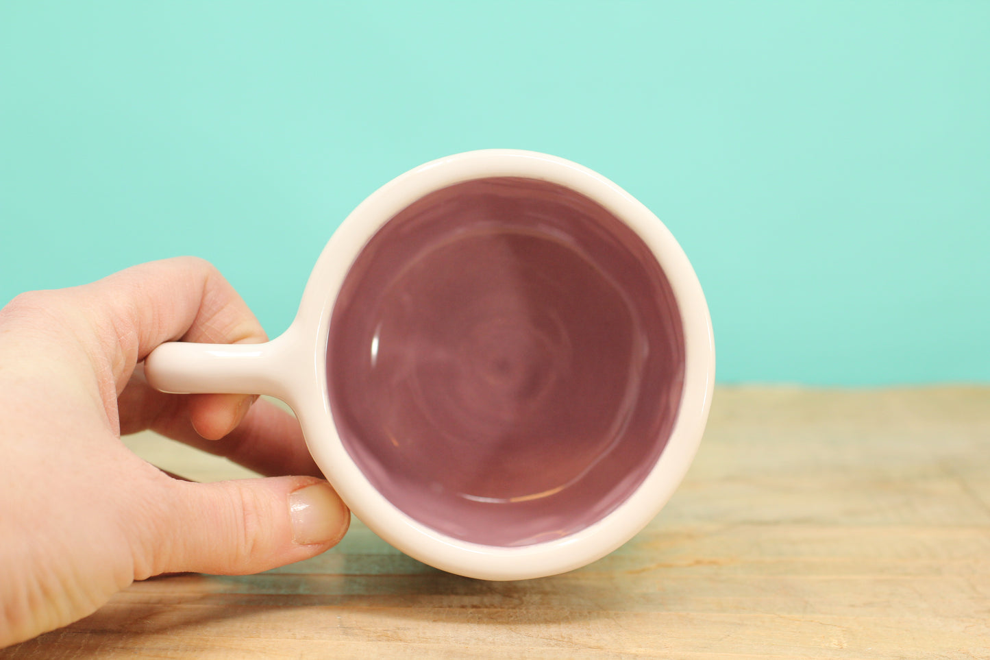 Rainbow Stamped Mug-Purple #187- (11.5 oz.)