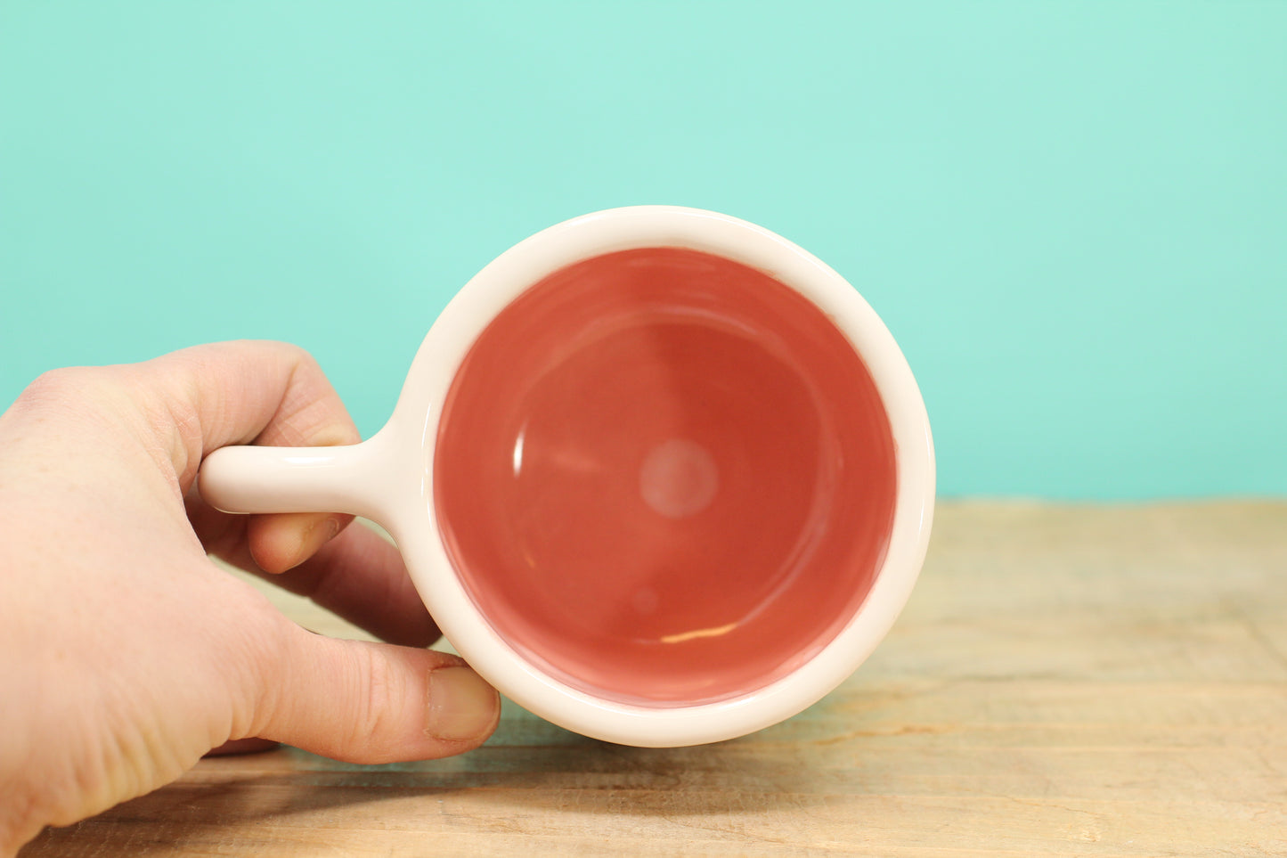 Rainbow Stamped Mug-Pink #188- (11 oz.)