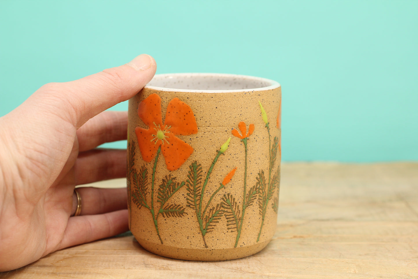 Wildflower California Poppy Tumbler #198- (11.5 oz.)