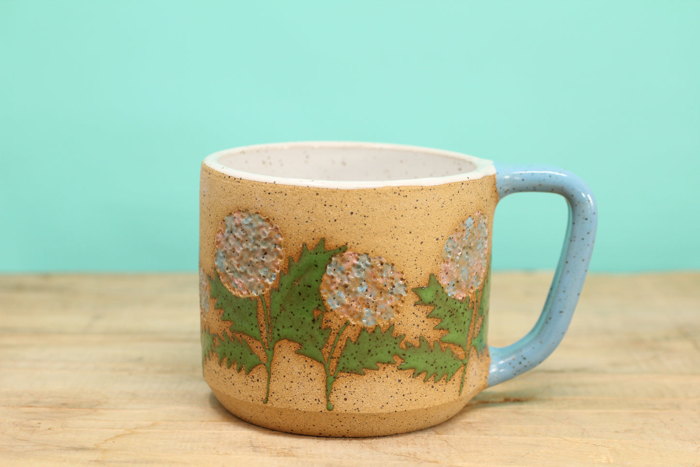 Wildflower Hydrangea Mug #202- (13.5 oz.)