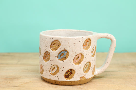 Donut Mug Speckled #208-(13 oz.)